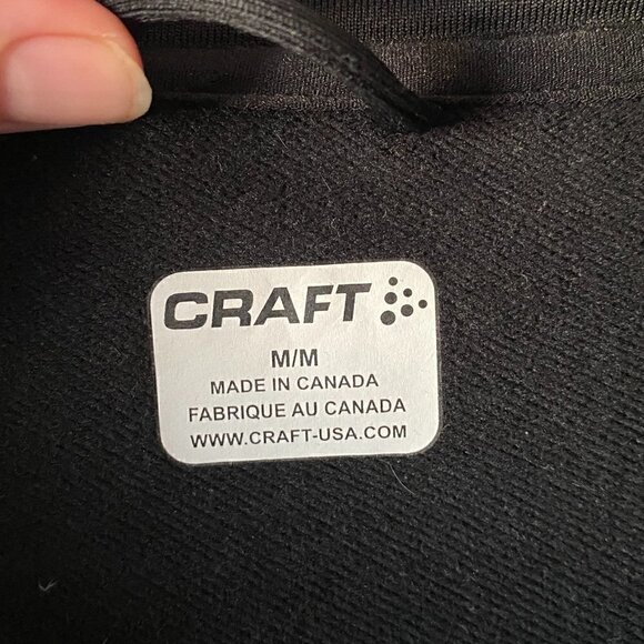 Craft Jacket Womens Medium Black Drawstring Waist Back Pocket Active Jacket - Picture 6 of 7